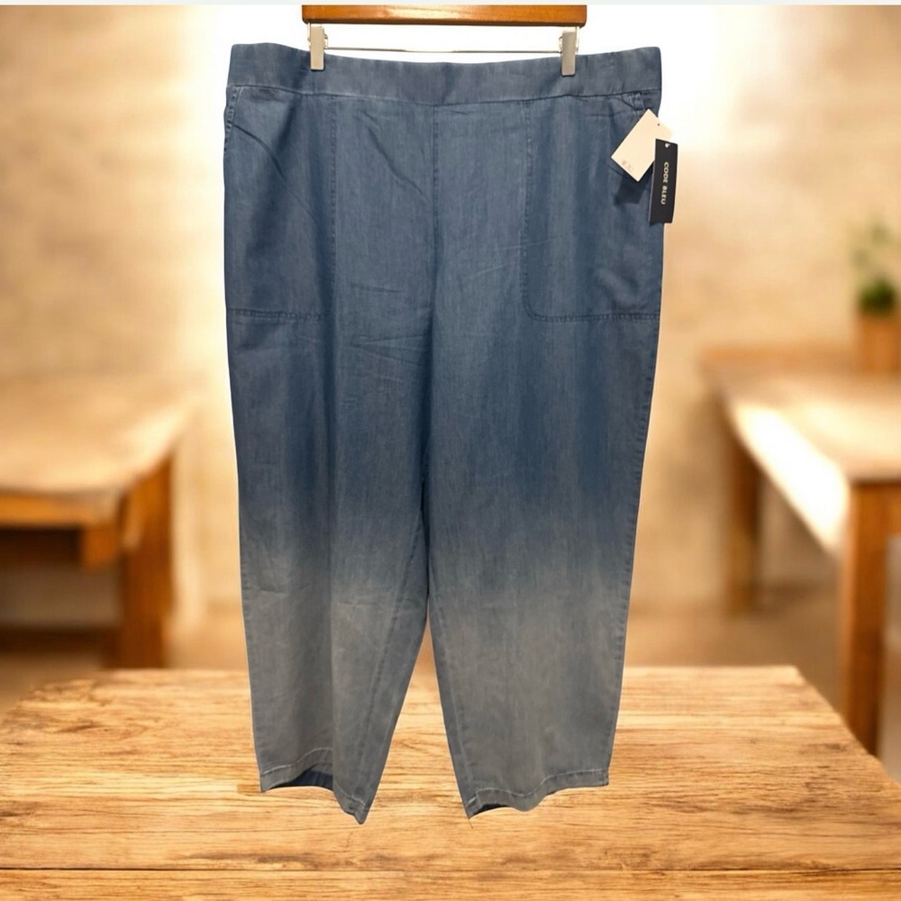 NEW Code Bleu Plus Size 3XL Denim Pants Blue light Color.